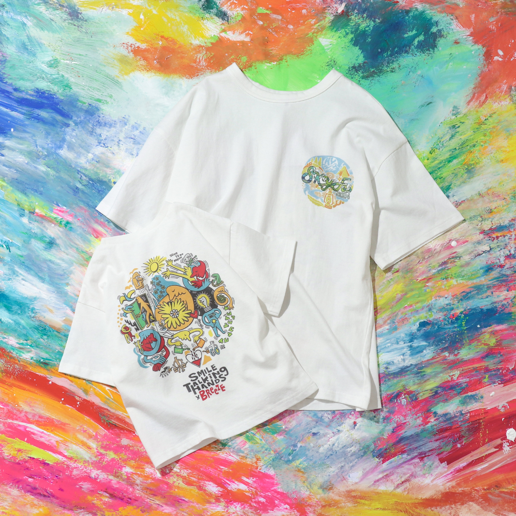 キッズブランドの「BREEZE」×SKY Fes コラボレーション Tシャツ